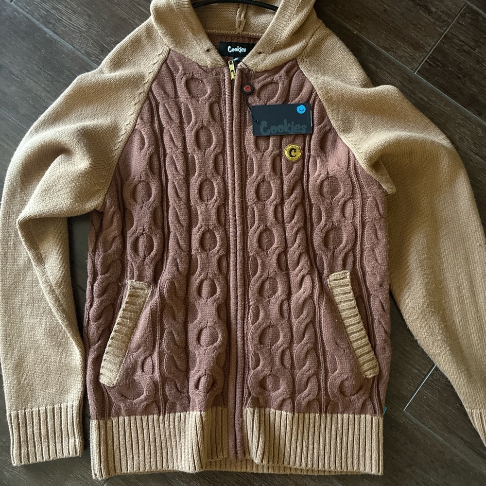 Cookies cable knit sweater Brand new never worn Men’s medium